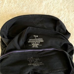 Aritzia TNA legging bundle of 3, Black, Size XS